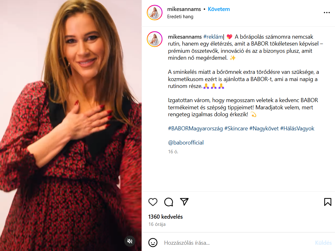 Mikes Annának gratuláltak a kommentelők, mert szerintük terhes és látszik a babapocakja